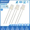 F5/5MM cabeça plana com LED monocromático de névoa lateral, contas de luz indicadoras em linha, pés longos, pés curtos, LED de tubo de dois níveis luminoso