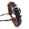 Pulseira de couro coreano direto da fábrica retrô tecida pulseira de couro sintético casal pulseira esportiva joias atacado