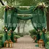 Cortina de Gaze Suíça Mais Vendida na Amazon Transfronteiriça Decoração de Festa de Casamento ao Ar Livre Layout do Local Decoração de Arco de Casamento