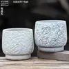 Maceta Creativa de Cerámica para Suculentas de Balcón Hogareño, Maceta Grande de Arcilla para Pothos, Orquídea, Planta Verde, Maceta de Diámetro Grande