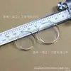 Tiempo de Bricolaje Cabujones de Vidrio Piedra Preciosa Ojos de Vidrio Accesorios Decorativos Venta Directa de Fábrica Doble Redondo Fondo Plano Blancos en Blanco