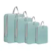 Bolsa de Armazenamento para Viagem Bolsa de Compressão Conjunto de Quatro Peças Artefato de Viagem Embalagem Roupas Lavagem e Mala de Maternidade Bolsa Organizadora