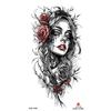 Impermeable pequeño tatuaje de brazo completo pegatina símbolo tótem animal calavera en stock al por mayor pegatina de tatuaje de texto