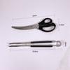 Tesoura de alfaiate em aço inoxidável Tesoura doméstica coreana Tesoura para churrasco de cozinha Kit de pinça para churrasco Tesouras de cozinha