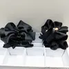 Pinza para el pelo con lazo negro estilo coreano para mujer, Pasador para moño completo, Pinza para el pelo para la parte trasera de la cabeza, Pinza de tiburón para moño, Pinza para coleta, Accesorio para el pelo