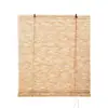 Cortina de Bambu Linha Branca 3m Cortina de Proteção Solar Feita à Mão Cortina Divisória para Sala de Estar Varanda Cortina Original Ecológica para Bay Window Decoração de Sala de Chá