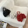 Bolsa de Mão Polca Elegante e Simples 2026 Nova Coleção Primavera/Verão Bolsa de Ombro Fofa com Laço Bolsa Transversal Ins Personalizada
