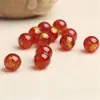 Productos Nuo Xin al por mayor ágata roja natural dorado cuentas redondas semiacabadas 12 signos del zodíaco cuentas sueltas material de cuentas para DIY