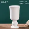 Taza de Cerámica en Blanco para Pintura a Mano DIY Arte de Cerámica Bajo Esmalte
