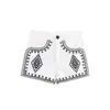 Fabricantes Mayoristas de Ropa para Mujer Transfronterizos 2025 Nueva Moda Bordado Cuello en V Sin Mangas Chaleco Shorts Conjunto para Verano