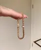 Pulseira de Corrente Estilo Minimalista Tendência com Diamantes Brilhantes, Acessório Versátil para Dropshipping