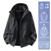 Conjunto de Chaqueta 3 en 1 Luotuo para Mujeres y Hombres, Chaqueta Impermeable y Cálida para Exteriores para Senderismo y Montañismo, Personalizable
