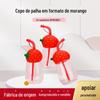 Direto da fábrica rede de internet criativo copo de morango grosso copo de morango fino alto copo de morango coelho copo de morango copo medidor de chá de leite atacado
