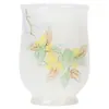 Taza de Té Floral Pintada a Mano de Arcilla de Jade Blanco, Taza Maestra de Cerámica, Taza de Aromas de Porcelana Blanca de Dehua, Juego de Té Kung Fu para el Hogar