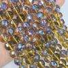 Contas redondas de vidro de cristal azul safira cortadas AB cor 96 superfície disco rígido corte contas DIY cordão várias cores disponíveis
