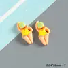 Desenho Animado Vilão de Natação Resina Pequenos Acessórios Artesanal DIY Copo de Água Ímã de Geladeira Furo Fivela de Sapato Grampo de Cabelo Acessórios de Joias