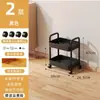 Carrinho de Mão Prateleira Piso Multicamadas Rack de Armazenamento Banheiro Com Rodas Carrinho Multifuncional Brinquedo Lanche Armazenamento Atacado