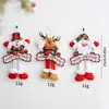 Colgante de muñeco de Santa Claus transfronterizo DIY Muñeco de nieve de tela Muñeco para decoración de árbol de Navidad Colgante de muñeco