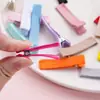 Pinza para el Cabello de Cinta de 3.5/4.7cm Cobertura Total Color Caramelo Pinza de Pato de Doble Punta Pasador Hecho a Mano DIY Accesorio para el Cabello Pinza Base Venta al por Mayor