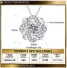 Pingente Flor de Prata 925 para Mulheres Versão Japonesa Coreana Colar Simples Pingente Vibrante Joias Transfronteiriças Presente para Aniversário de Meninas