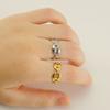 Anillo de nariz de cerdo hueco de acero titanio de fábrica nicho diseño simple de moda anillo de acero titanio apertura ajustable venta al por mayor