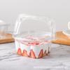 Caja de Embalaje Portátil Transparente Melalese Mousse ins Junio 1 Día del Niño Cesta de Flores Caja para Pasteles Caja de Embalaje para Pesca de Frutas