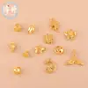 Colgante de Loto Chapado en Oro que Conserva el Color Campana Chapada en Oro Método Antiguo Pulsera Hecha a Mano DIY Colgante de Cuentas Accesorios de Joyería