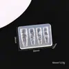 Molde de Silicona para Tallado de Uñas Nuevo Transfronterizo, Molde de Impresión para Árbol de Navidad, Campana, Hombre de Jengibre, Herramienta DIY para Uñas en Relieve
