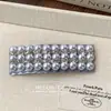 Corea del Sur Plata de Alta Calidad Lazo Pedrería Perla Pinza de Pico de Pato Lujo Ligero Texturizado Pinza Superior para la Cabeza Accesorios para el Cabello