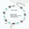 Pulsera Transfronteriza Ojo de Demonio Cruzado Europeo Americano de Oriente Medio Acero Inoxidable Moda Ojo de Aceite Goteante Joyería Personalizada Unisex