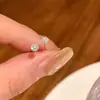 Pendientes de Tachuela de Circonita Brillante de Plata S999 para Mujer Pequeños para Perforaciones de Oreja Pendientes Nuevo Estilo 2026 Dormir Sin Quitarse los Pendientes para Mujer