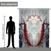 1 pieza nueva mosquitera con patrón de flores impresión digital 3D directo de fábrica decoración dormitorio sala de estar mosquitera con barra para colgar