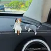 Enfeites de Carro, Gatos Fofos, Gatos Preguiçosos, Enfeites para Decoração de Tela do Console Central, Bonecos Deitados para Retrovisor