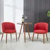 Juego de Mesa y Sillas de Negociación Imitación Madera Maciza Nórdica, Sillas Modernas Minimalistas, Mesa Redonda Creativa para Ocio, Sillas de Comedor para Cafetería y Tienda de Té de Leche