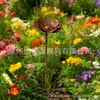 Inserts de Ferro Artístico em Forma de Flor para Exterior Transfronteiriços, Ornamentos de Jardim, Decorações para Pátio e Casa, Estacas Florais para Fontes de Água