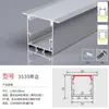 Tira de Luz Lineal LED, Luz en Canal de Aluminio Empotrada, Luz de Techo de Doble Capa Montada en Superficie o Oculta para Armario, Canal de Luz Lineal