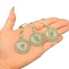 Venta al por mayor del Fabricante: Collar Colgante de Paz de Jade Aventurina Premium 30mm, Tipo Hielo, Colgante Unisex, Colgante de Jade, Popular en Transmisiones en Vivo