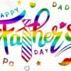 Papá Barba Inglesa Día del Padre Globo de Bola de Olas Pegatina Pegatina de Bola de Olas Transparente DIY Pegatina de Globo Autoadhesiva