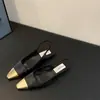 Zapatos Delicados y Elegantes para Combinar con Faldas~ Sandalias Cerradas Estilo Francés Inspiradas en Chanel, Zapatos de Hada, Mocasines sin Talón para Primavera y Verano, Zapatos Mary Jane