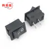 Interruptor Tipo Barco Kcd1-101 Vermelho/Preto Interruptor de Alimentação Basculante Unipolar Onda 2 Pinos 2 Posições 6A 250V