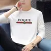 Camiseta de Manga Longa para Usar por Baixo Estilo Coreano Versátil Casual Tamanho Grande Camisa Outono Camiseta de Base Manga Longa Nova Barraca de Rua Manga Longa