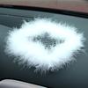 Acessórios para Carro, Acessórios para Carro, Enfeites de Perfume, Tapetes Antiderrapantes de Pena, Tapetes Antiderrapantes de Carro com Diamante, Acessórios para Carro