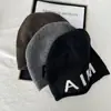 Gorro de Lana Coreano para Mujer, Otoño e Invierno, Gorro con Letras Ins para la Cabeza, Gorro Holgado de Calle con Personalidad Estilo Coreano