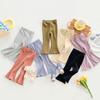 Pantalones para niños europeos y americanos, leggings para niñas, ropa exterior de otoño, pantalones de baile, pantalones de yoga coreanos de otoño, pantalones para bebés y niños.