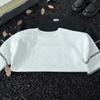 Ropa para Hombre Estilo Frío Estilo Fragante Camiseta de Manga Corta Verano para Hombre Delgada de Moda Estilo Hong Kong Cuello Redondo Media Manga Camiseta para Hombre de Moda