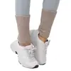 Nuevos Protectores de Tobillo de Punto para Otoño e Invierno, Engrosados, Cálidos, Altamente Elásticos, Transpirables, Protección para Pies y Cuello, Equipo de Protección a Prueba de Frío para Deportes de Ciclismo al Aire Libre