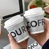 Taza de Café Taza de Papel Desechable para Café con Tapa Grabada Grabada Caliente Negra Engrosada para Llevar Bebida Caliente Comercial al por Mayor
