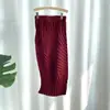 Falda de Mujer Primavera y Verano 2025 Diseño de Falda Irregular Ajustada Versátil Falda Miyake con Sentido de Alta Gama