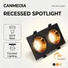 Foco empotrable GU10 transfronterizo con recorte de 80 mm, sin luz principal, adecuado para dormitorio, pasillo, tienda, sala de exposiciones, foco minimalista estilo americano