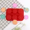 Jabón DIY Jabón Hecho a Mano Molde Botella de Cera Dulces Pastel de Luna Pudín Bola de Arroz Cubito de Hielo Molde de Silicona Juego de 6 Piezas Molde para Pastel de Copo de Nieve